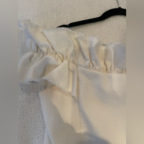 Rebecca Taylor Off Shoulder Mini Dress with ruffles size 8 - Picture 4 of 6
